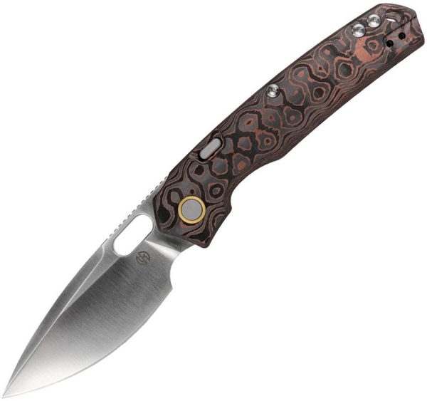 Vosteed Psyop Top Linerlock FC Copper Folding Knife