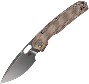 Vosteed Psyop Top Linerlock Natural Micarta Knife