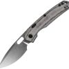 Vosteed Psyop Top Linerlock Folding Knife Black Micarta 3.25"