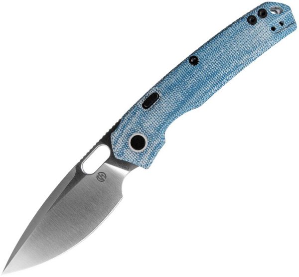 Vosteed Psyop Top Linerlock Blue Micarta Knife