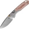 VOSA2217 Vosteed Psyop 299 Top Linerlock Folding Knife Red Micarta 3" S35VN