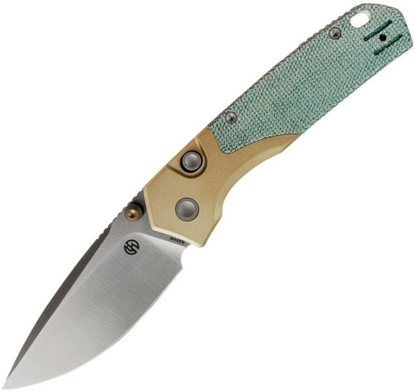 Vosteed Psyop 299 Linerlock - Teal Micarta S35VN