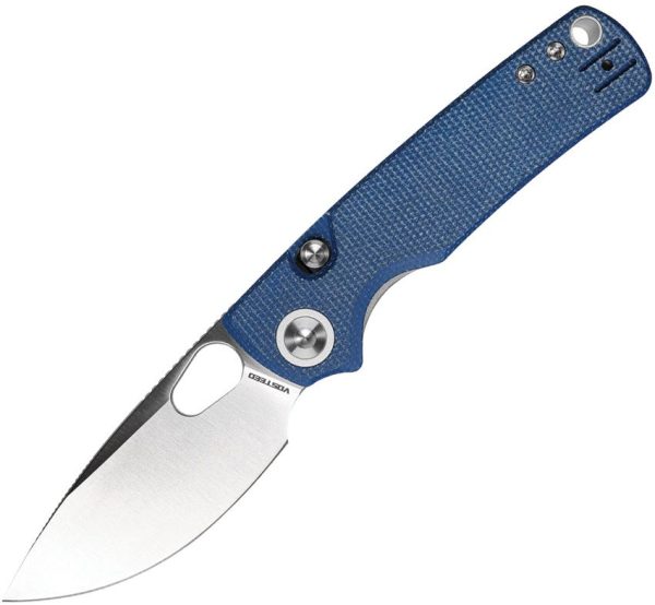 Vosteed Porcupine Linerlock - Blue Micarta 14C28N