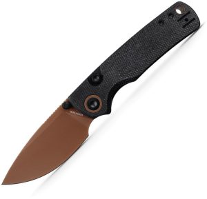 Vosteed Porcupine Top Micarta Black Canvas Knife