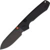 VOSA2902 Vosteed Raccoon Top Linerlock 3.25" Black Stonewash Folding Knife