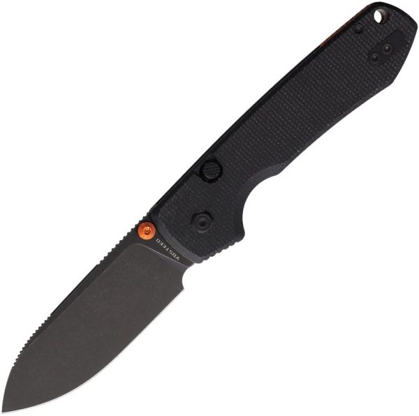 VOSA2902 Vosteed Raccoon Top Linerlock - Black Micarta