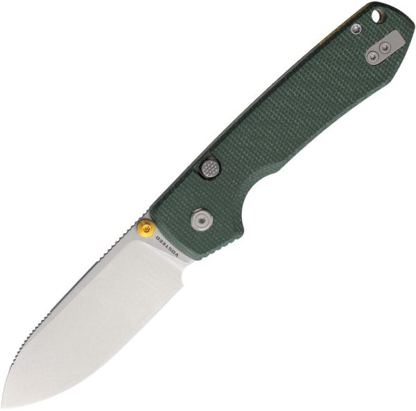 Vosteed Raccoon Top Linerlock Green Micarta