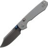 Vosteed Raccoon Top Linerlock Gray Folding Knife 3.25" 14C28N