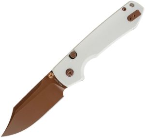 Vosteed Raccoon Top Linerlock White G10 Clip Point