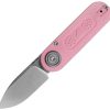 Vosteed Corgi-V Folding Knife Pink G10 Vanchor Lock 2.38" Blade