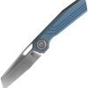 Vosteed Xeno Vanchor Lock Folding Knife 3.25" Vanax Blue Titanium