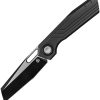 Vosteed Xeno Vanchor Lock Folding Knife 3.25" Vanax Black Titanium