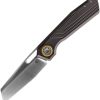VOSA3804 Vosteed Xeno Vanchor Lock Folding Knife 3.25" Vanax Red Titanium