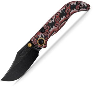 Vosteed Naga Top Linerlock Scarlet Void Micarta Clip