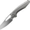 Vosteed Thunderbeast Vanchor Lock Folding Knife 3.5" M390 Gray Titanium