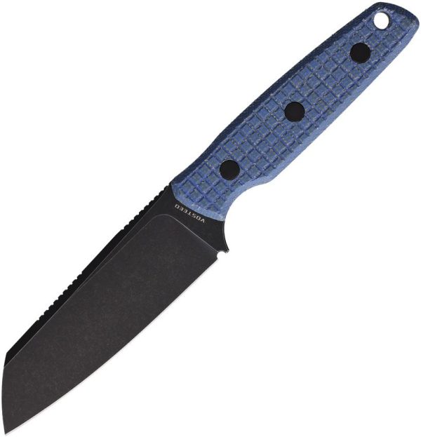 Vosteed Mink Fixed Blade - Blue Micarta 3.25in