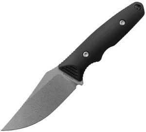 Vosteed H-Back Fixed Blade - Black G10 Clip Point