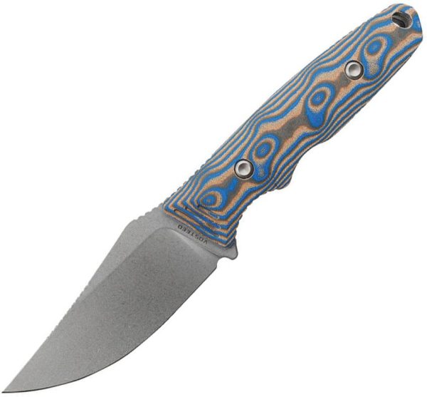 Vosteed H-Back Fixed Blade - Blue Ocean Micarta