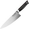 VOSSLCH4180 Vosteed Stallion 8" Chef's Knife, 1.4116 Stainless, Black G10