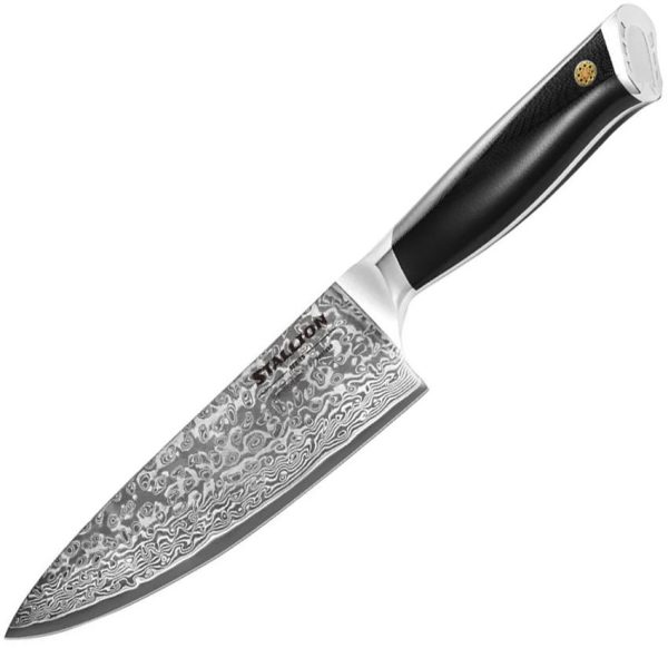 Vosteed Stallion Damascus 8 inch Chef's Knife - G10
