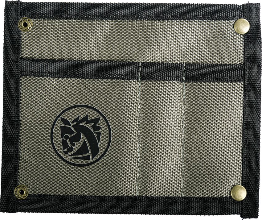 Vosteed Knife Pouch Green Nylon with Metal Snaps