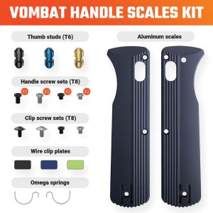 Vosteed Vombat Handle Scale Kit Slate Aluminum