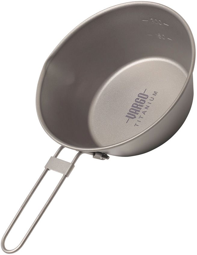 Vargo Sierra Cup/Pot 450 Titanium with Foldaway Handle