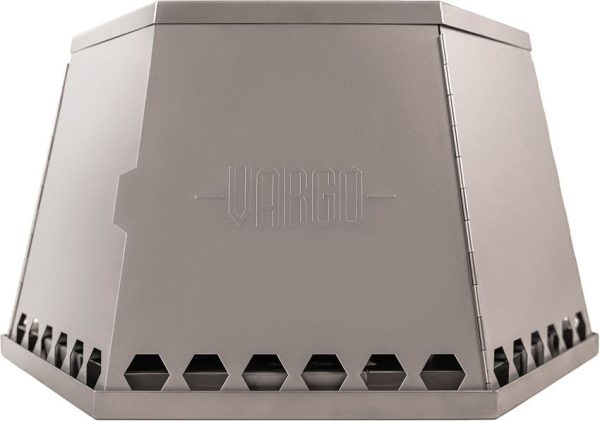VR322 Vargo MegaHex Portable Fire Pit - Stainless Steel Origami