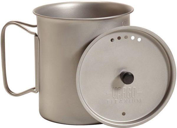 VR401 Vargo Ti-Lite Mug 750ml Titanium Camping Cookware