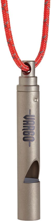Vargo Titanium Emergency Whistle - Pealess 100dB Signal