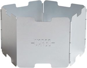 VR420 Vargo Aluminum Windscreen Gray Camp Stove Shield