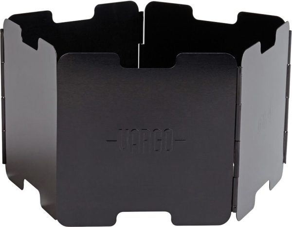 VR422 Vargo Aluminum Windscreen Black Camp Stove Shield