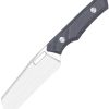 VROALLHSBM Vero Engineering Axon Fixed Blade 4" M390 Cleaver Black Micarta
