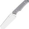 Vero Engineering Axon Fixed Blade 4" M390 Hand Satin Ti