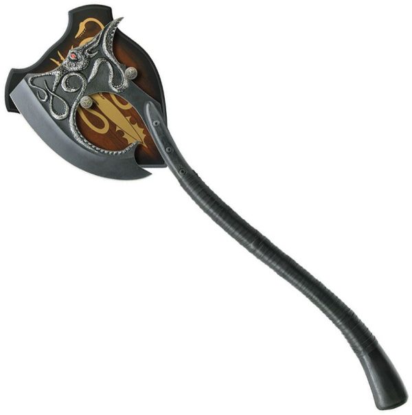VS0125 Valyrian Steel Euron Greyjoys Axe 2Cr13 Stainless Black Wood