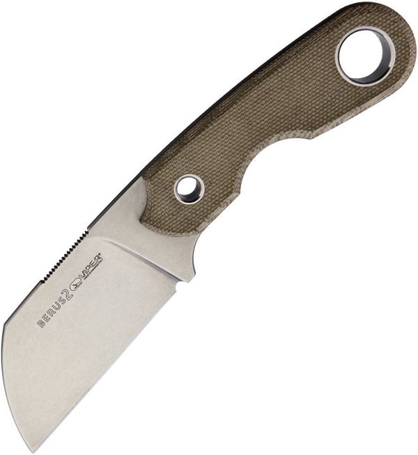 Viper Berus 2 Fixed Blade M390 Green Micarta Knife
