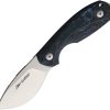 Viper Lille 1 Fixed Blade Knife 2.75" Elmax Blue Carbon Fiber