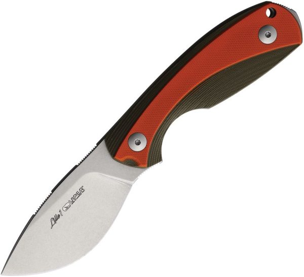 Viper Lille 1 Fixed Blade - Orange Green G10