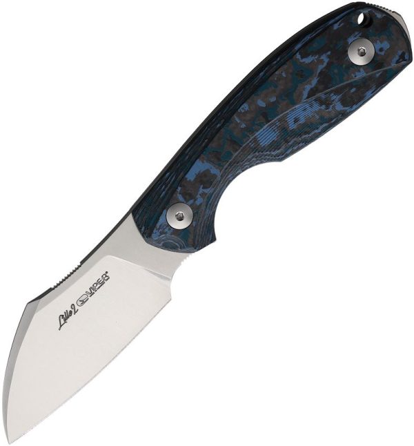 Viper Lille 2 Fixed Blade - Blue Carbon Fiber