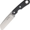 Viper Basic2 Fixed Blade Knife 3.5" D2 Sheepsfoot Black Micarta
