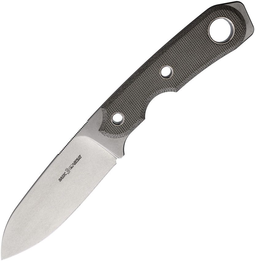 Viper Basic3 Fixed Blade Knife 3.5" D2 Green Micarta