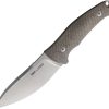 Viper Nordlys Fixed Blade Knife 4" Stonewash N690 Green Canvas