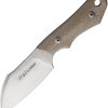 Viper Handy 2 Fixed Blade Knife 3.25" M390 Natural Micarta w/ Sheath