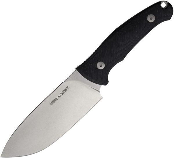 Viper Ranger Fixed Blade N690 Stainless Black Handle Knife