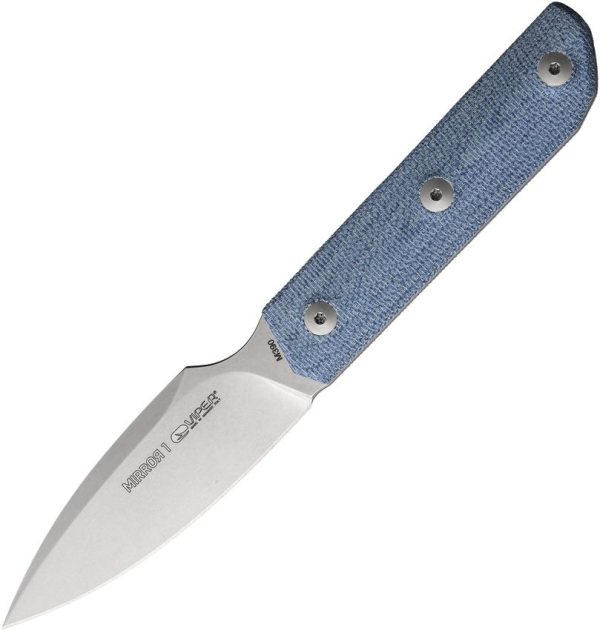 Viper Mirror1 Fixed Blade M390 Denim Canvas Micarta Knife
