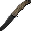 Viking Tactics RekkeR Framelock Gold Folding Knife CPM-20CV 3.63"