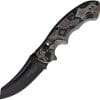 VTACK9PFMLB Viking Tactics Patriot Rapid Lock Folding Knife 3" CPM-20CV Black Blade FDE Handle