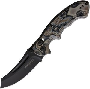 VTACK9PFMLB Viking Tactics Patriot Rapid Lock Black Folding Knife CPM-20CV