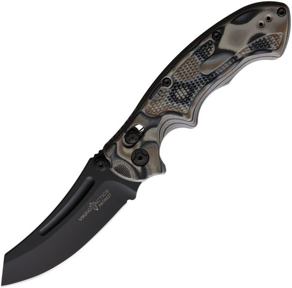 Viking Tactics Patriot Rapid Lock Black Folding Knife CPM-20CV
