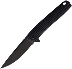 VVVGBBCNAKD 3V Gear React Linerlock Folding Knife Black G10